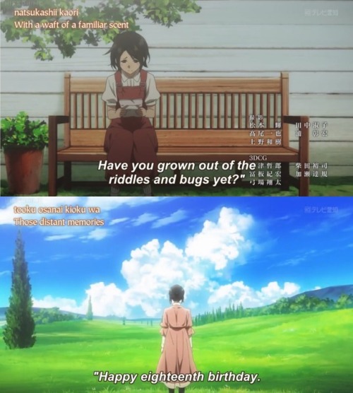 genasade: Episode 10 of violet ever garden…. made me cry like the pathetic ball of emotions I am (;´