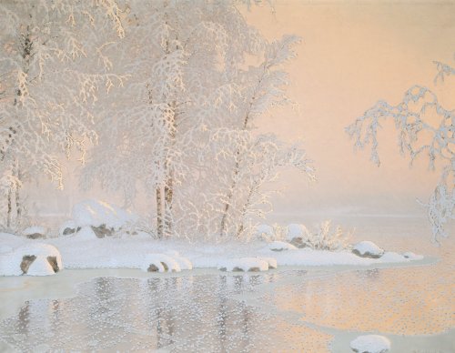 geritsel:Winterscapes by Gustaf Fjaestad - psychedelic art avant la lettre