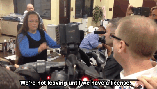 sierracuse:  micdotcom:   Kentucky clerk continues to ignore the Supreme Court’s
