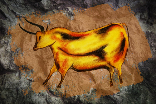 Cave Art Digital Originals, Soft Pastel, Pencil and Photo Edits, 3.6.15.