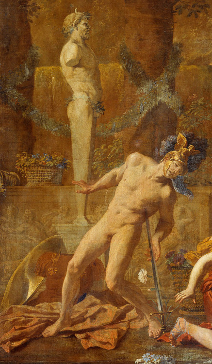 jaded-mandarin:Nicolas Poussin. Detail from The Empire of Flora, 1631.