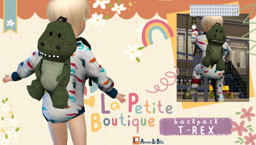 Backpack T-Rex La Petite BoutiqueDOWNLOAD: [Early Access at Patreon]✨ Patreon: https://www.patreon.c