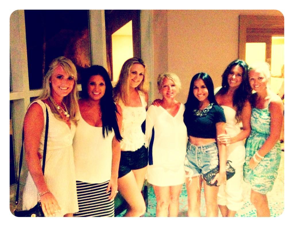 Wives and Girlfriends of NHL players — Brittany Lucic (second from the  left) & Michelle...