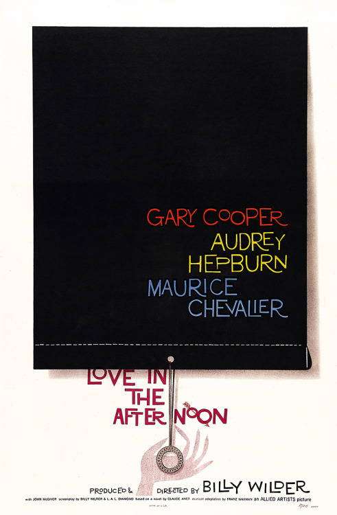 20th-century-man:Design is thought made visual / Saul Bass A selection of film posters by the legend