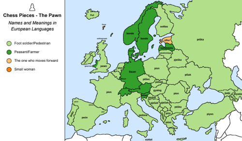 yumyumiee:mapsontheweb:Names and meanings of the chess pieces in Europe. Keep readingthis might be t