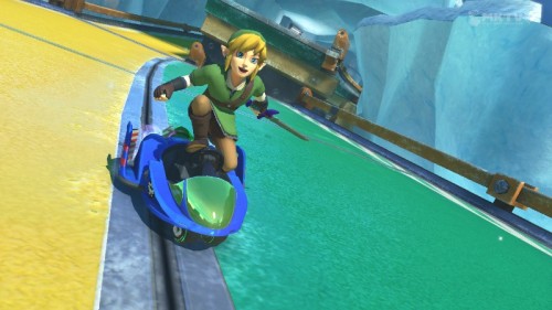 imstillyourzelda: do you see this. do you see this sky child. he is driving a go-kart with only his 