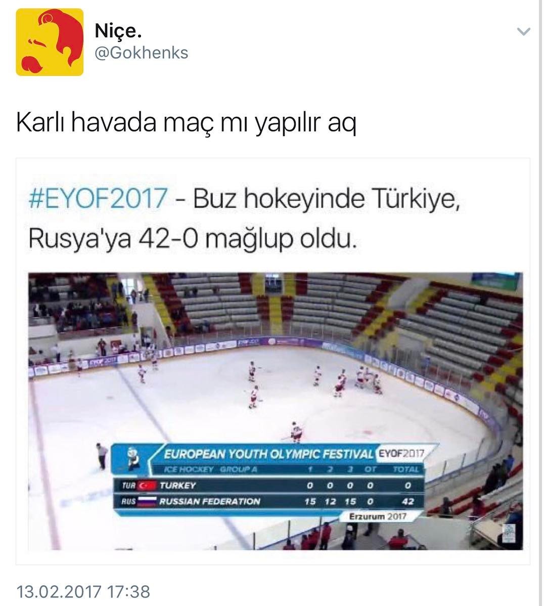 Buz hokeyi'nde Türkiye...