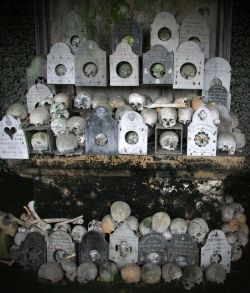 mortem-et-necromantia:  Ossuary of the Cemetery Saint Hilaire de Marville, France.