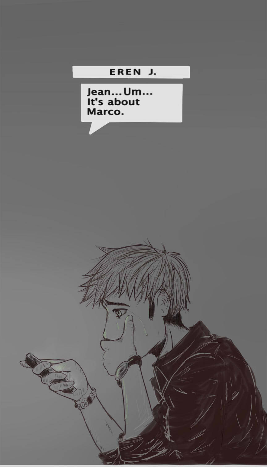 erensattackontitans:  gothamsnexttoprobin:  askingjaeger:  teepotjie:  AU where Jean