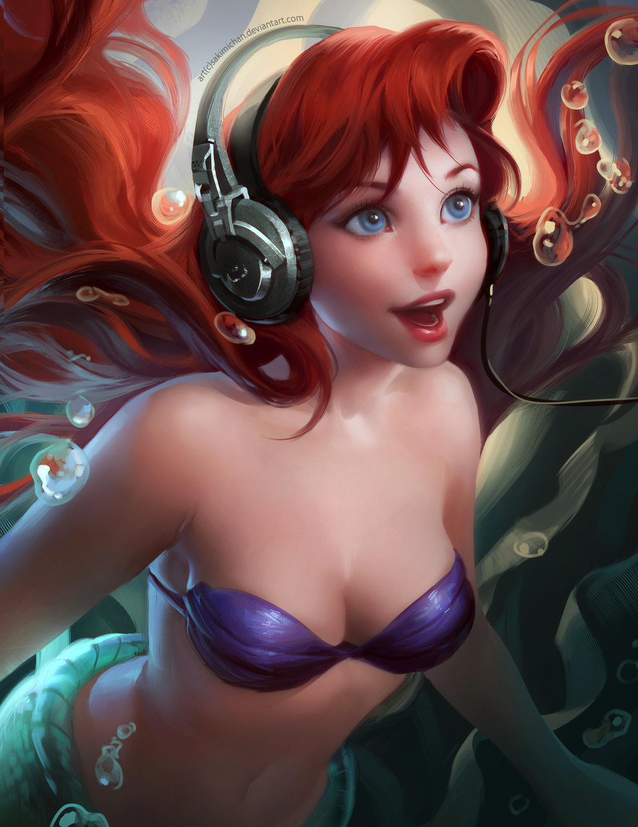 c0ry-c0nvoluted:  Too goddamn adorable for words. -cc art by –&gt; sakimichan