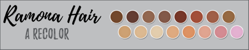 sulaniya: Ramona hair - a recolor by sulaniyamesh by @arethabee (required)16 add-on swatches in my u