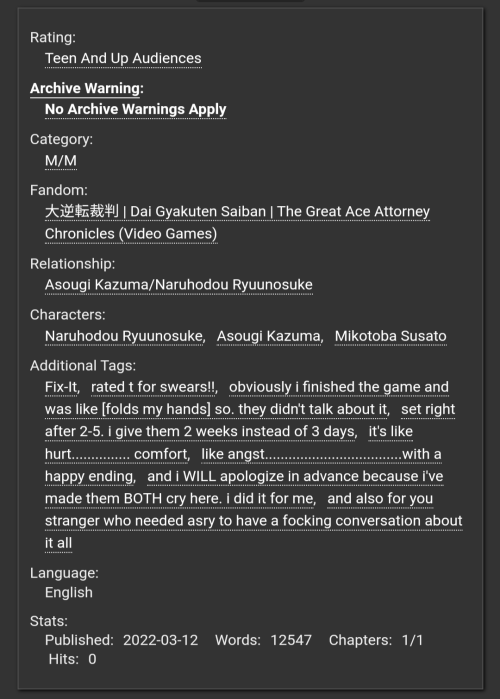 HI…. I DID IT.. I wrote gods most horrible evil asoryuu crying and yelling fic. the dgs write