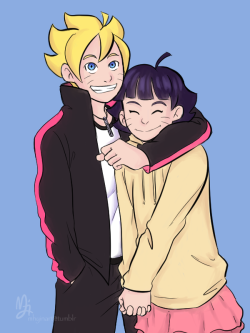 mhyinart:  If any of you still follow my regular blog you would notice the onslaught of Naruto because my childhood OTP became canon and had the most precious beautiful children ever, and long story short. I’m ready to get REKT with feels from these