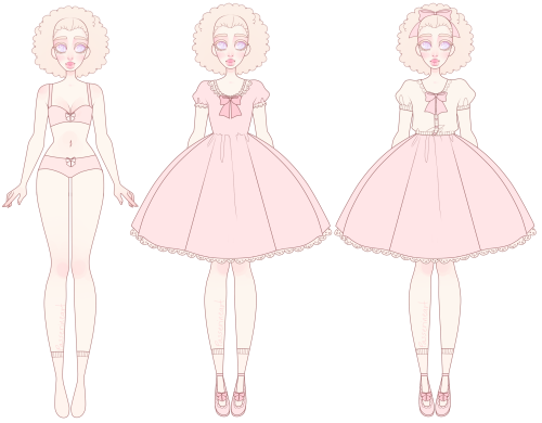 passerineart:  Outfit reference for Tiri; sweetheart born with albinism, little sister of Achiam and zoo-worker! <3 