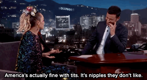 micdotcom:  Watch: Miley then made an excellent point about the double standard behind our nipple fear.
