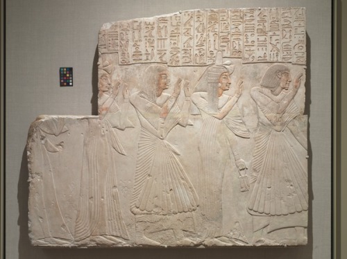Tomb Relief of the Chief Physician Amenhotep and Family. (limestone with traces of paint,128 x 119.5