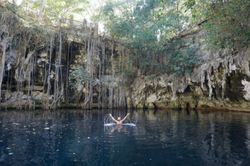 Beautiful cenotes! The first one we camped right next to it had the whole place to ourselves and it 