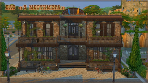 Pub «Аt Mortimer» by fatalistLot 20*20No CCDownload at ihelensims site