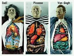 anmehr:  The Insides of Great artists.  