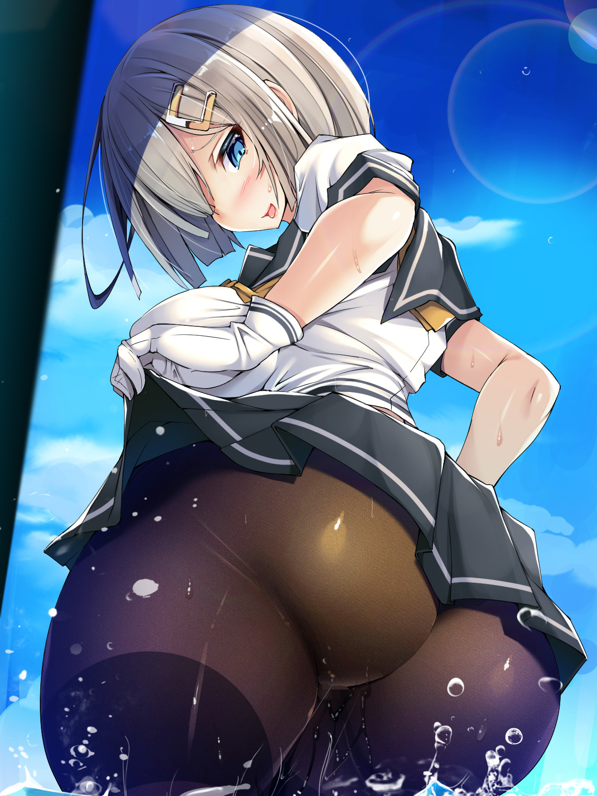 lewderkancollegirls: 冷やし黒タイツ始めました by artist とりさん