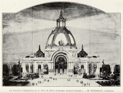 Design for an exhibition pavilion for the city of Paris, France