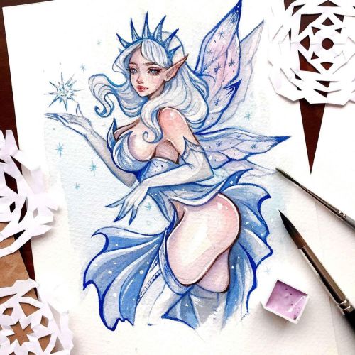 Christmas fairy ❄️‍♀️ Commission for Jaclyn❤️ Christmas SALE in my Etsy20% discount for everything