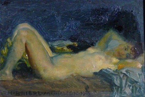 Theodor Baierl (1881–1932)Lying nude, 1910