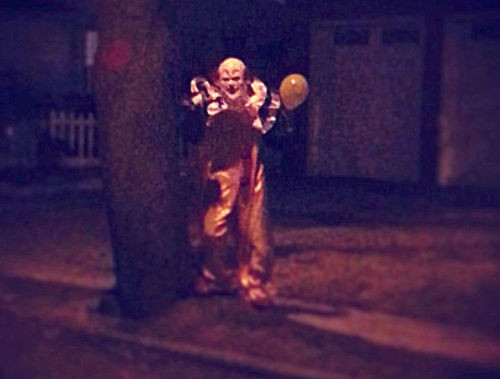 huffingtonpost:  Creepy clown is creeping adult photos