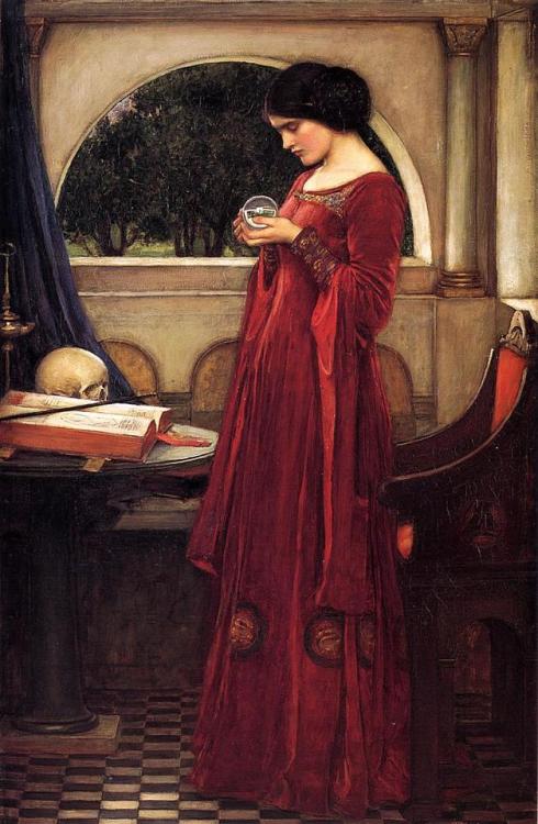 artist-waterhouse - The Crystal Ball, 1902, John William...