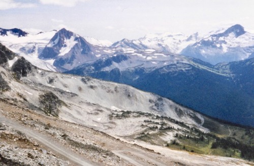 Fitzsimmons Glacier from Service Road, Blackcomb Ski Area, Whistler, British Columbia, September 20