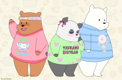 pastel–demon:  Bears in sweaters (ó㉨ò) 