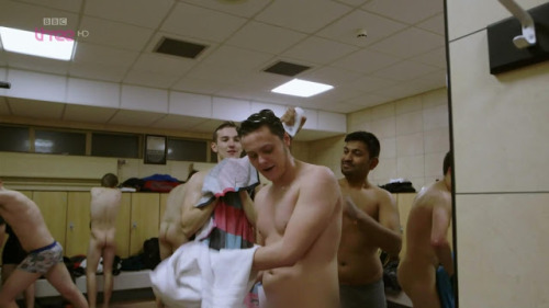 notdbd:  In Tyger Takes On, a series on BBC3, the field hockey teammates have some laughs while getting naked in the locker room. Starring Tyger Drew-Honey.  