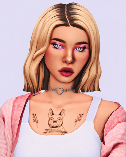 - Kacie’s looks we’re inspired by the hair, the cute French Bulldog tattoo, and my Under