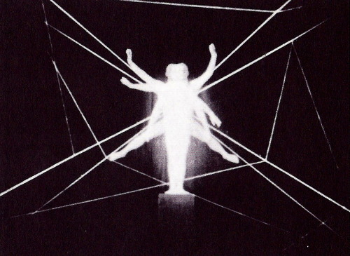 magictransistor:  Lux Feininger, Consemuller. Illustrations for Theater at the Bauhaus. Figure with Geometry and Spatial Delineation, Spatial Delineation with Figure, Stages in Dramatic Gesture, From a Choric Pantomime, Space Dance, Free Dance, Gesture