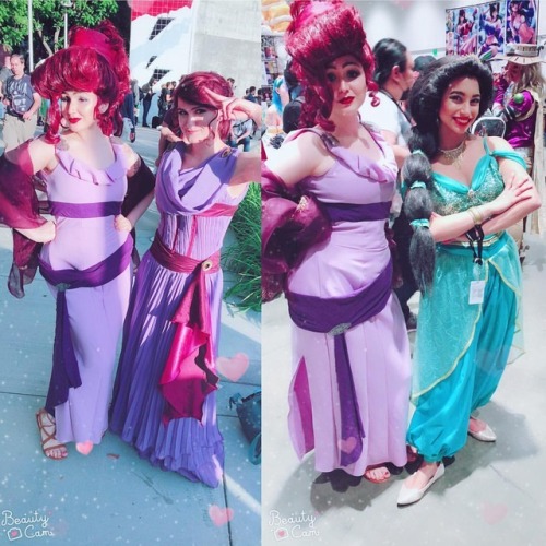 disney beauties #disneycosplay #fanime2018 #hercules #megara #aladdin #princessjasmine #disney