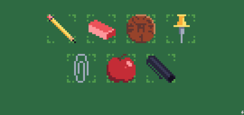265. A set of cheap items (16px max)things found on my desk.things not found on my desk: the pen tha