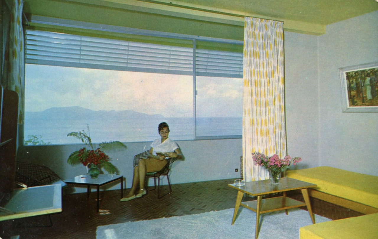 thechemistryset:  Lido Hotel, Martinique, c. late 1950s / early 1960s 