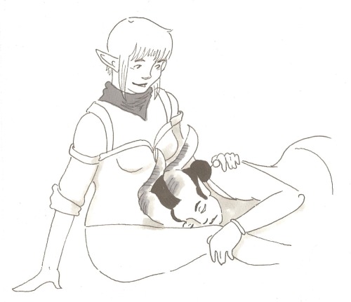 Inquisitor-Inari:i Have An Affection For Qunari Inquisitors And So Does Sera So That