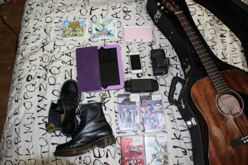 parsext:  parsext:  RULES: Must be following me Reblogs ONLY (5 per user, NO GIVEAWAY BLOGS) You can like for reference Items (ALL ELECTRONICS COME WITH POWER ADAPTER): Fender Acoustic Guitar Sony PSP with Persona 1 and 2, KH Birth by Sleep, and another