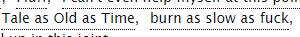 ao3tags:  Tale as Old as Time • burn as slow as fuck Source 