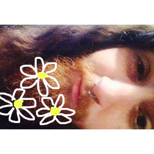 whore-to-a-chains4w:  Doesn’t wahzoo just look pretty with flowers drawn on his beard. 🌸  I’m really a flower child at heart!