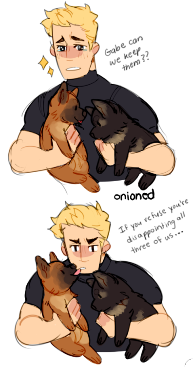 onioned:Gabe put up with it just to make Jack happy but now he treats them like his babies and even 