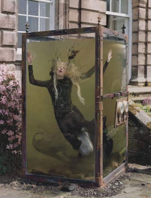 bahlis:Far, Far From Land: Kristen Mcmenamy by Tim Walker for W December/January 2013-14