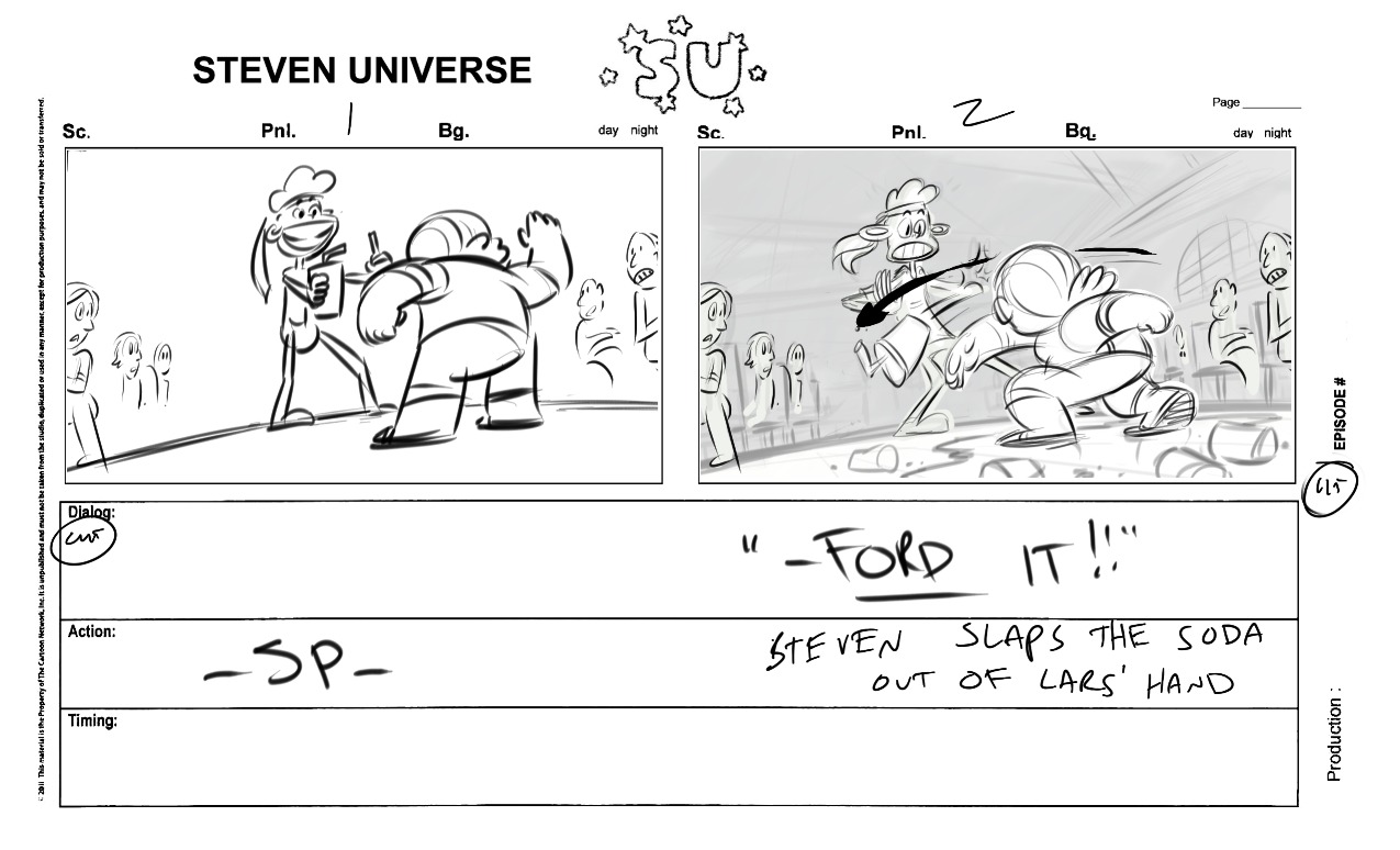 From Storyboard Artist Raven M. Molisee:  Lars’s traumatic Tiger Millionaire experience…