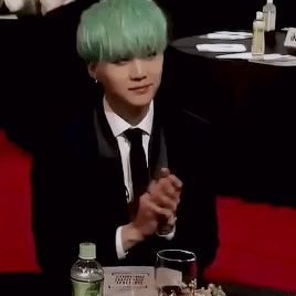 Shy Yoongi Caught On Camera During Award Shows