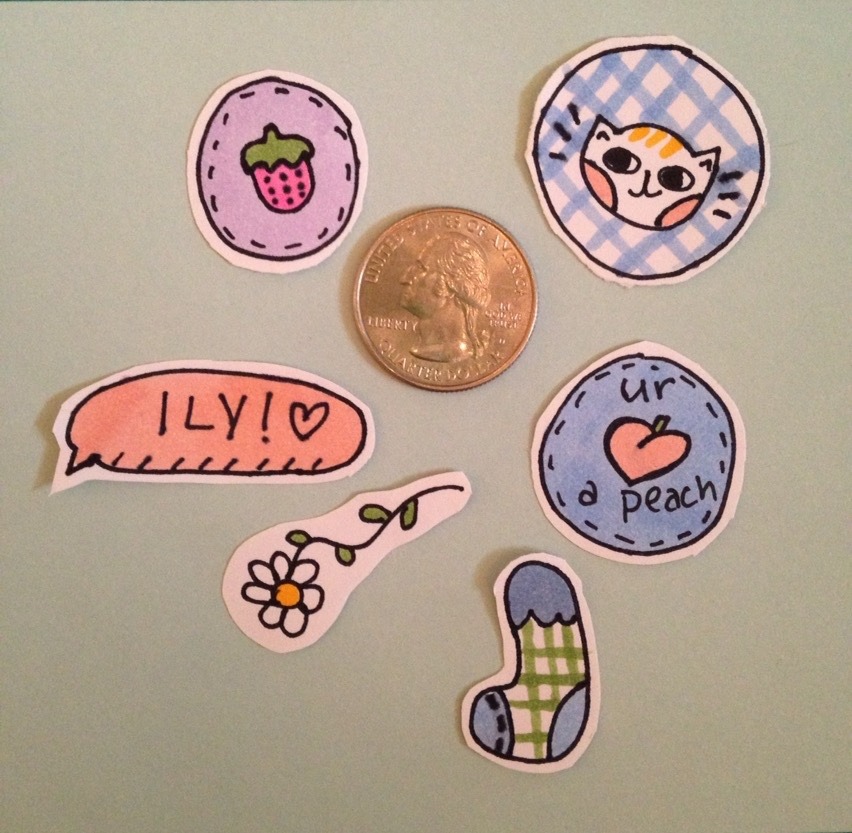honeybeekiddo:  new stickers available on my etsy ( honeybeestickers ) !! 