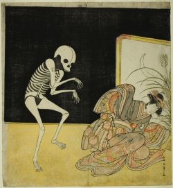 prettyskeletons:  Katsukawa Shunsho, c. 1783.