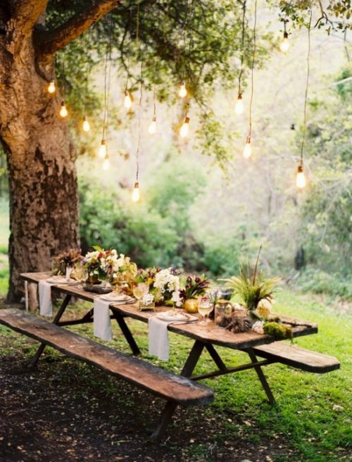 My dream wedding reception someday. Very organic and rustic&hellip;