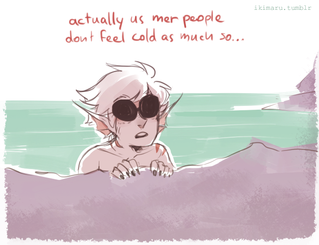 that&rsquo;s what happens when you try to update mermaid aus in winter bahah