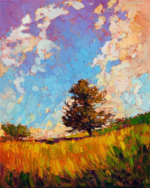 Art by Erin Hanson1. Haystack Coast2. Highway 13. Hill Country Dawns4. Hilltop Pine5. Joshua Aflame6